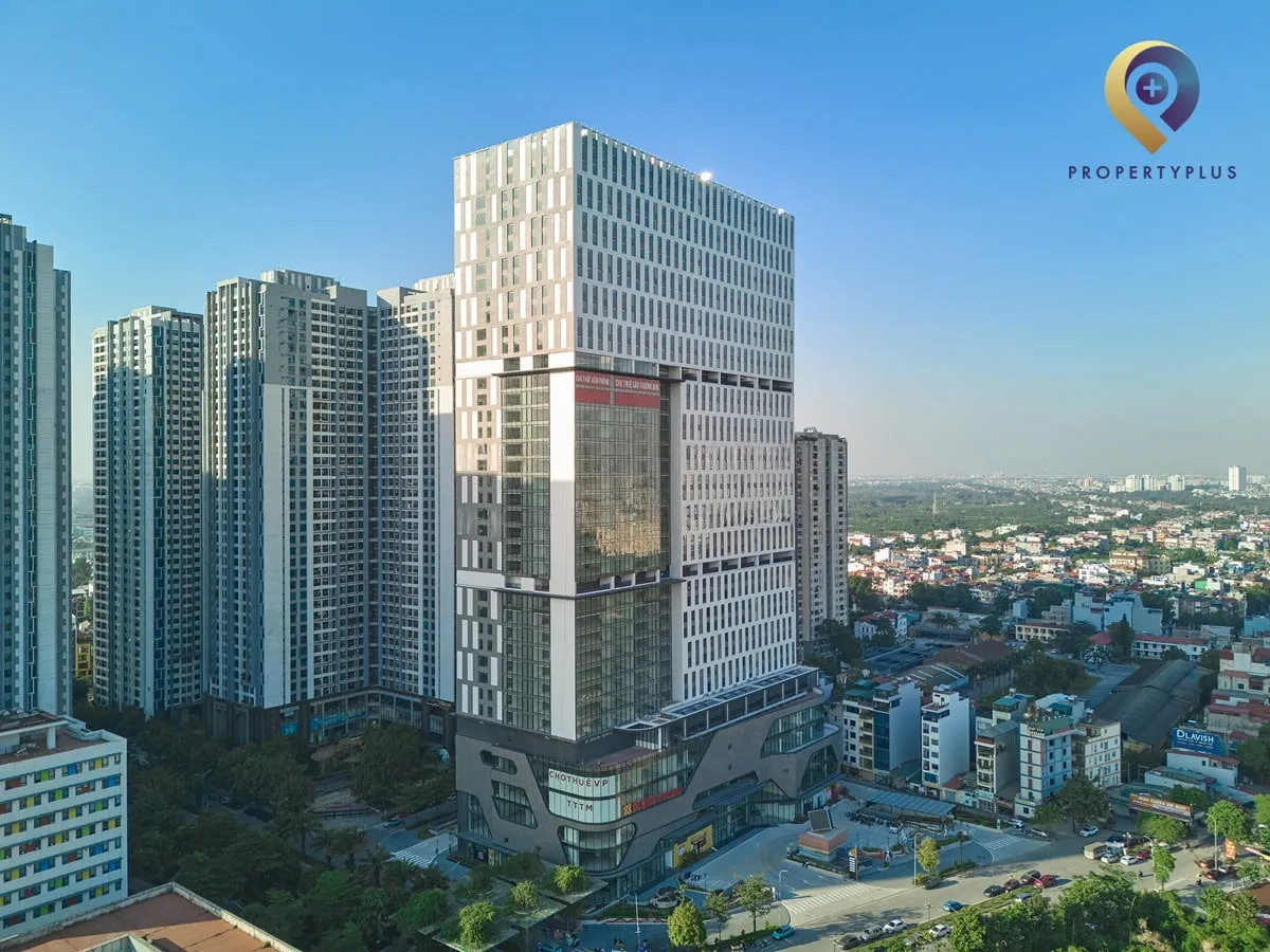 Toàn cảnh tòa nhà Rox-Tower Goldmark City nhìn từ trên cao